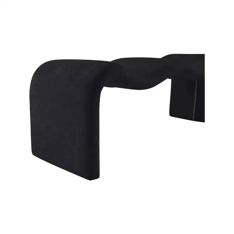 Panca rivestita in tessuto ciniglia – Beige / Nero / Crema / Grigio / Menta / Blu marino, Rettangolare, 1 posto