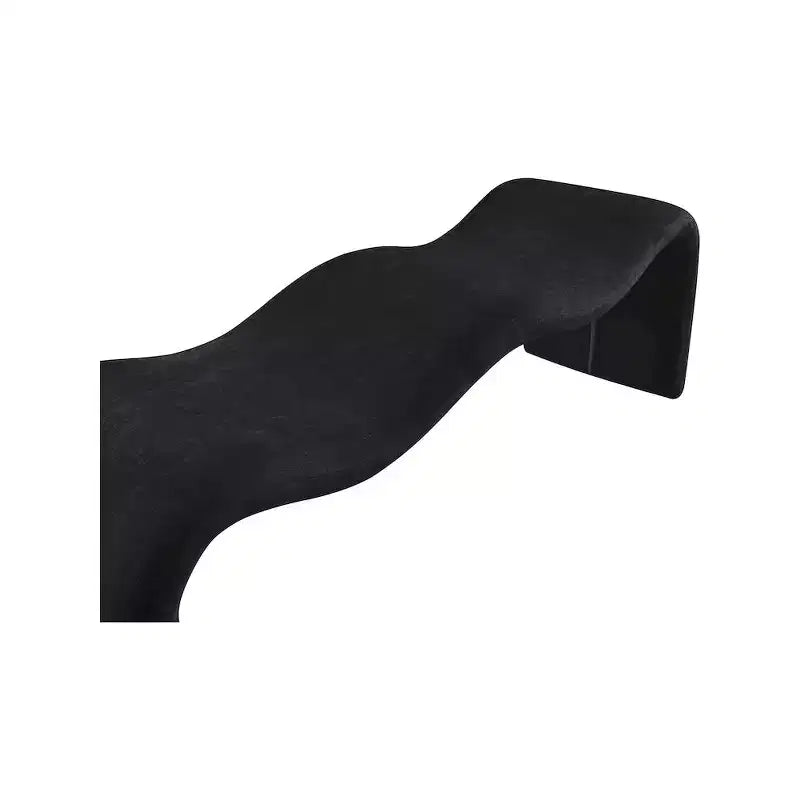 Panca rivestita in tessuto ciniglia – Beige / Nero / Crema / Grigio / Menta / Blu marino, Rettangolare, 1 posto