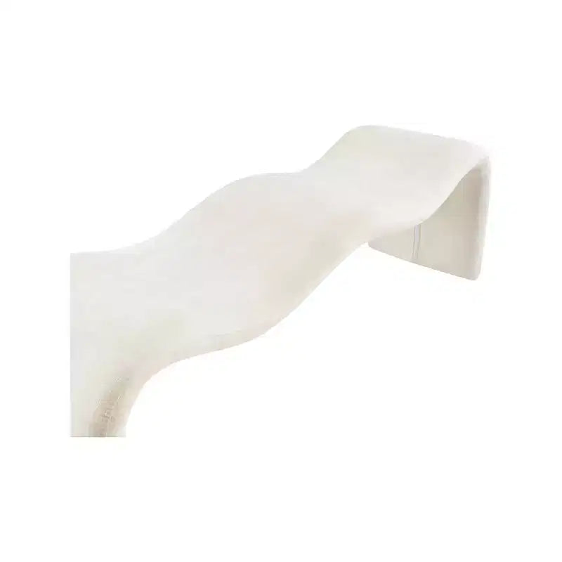 Panca rivestita in tessuto ciniglia – Beige / Nero / Crema / Grigio / Menta / Blu marino, Rettangolare, 1 posto