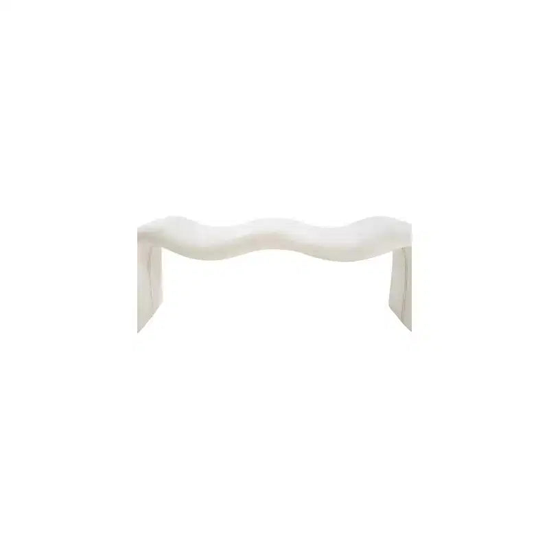 Panca rivestita in tessuto ciniglia – Beige / Nero / Crema / Grigio / Menta / Blu marino, Rettangolare, 1 posto