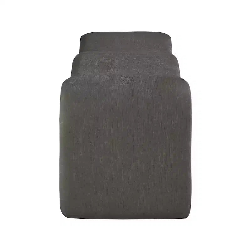 Panca rivestita in tessuto ciniglia – Beige / Nero / Crema / Grigio / Menta / Blu marino, Rettangolare, 1 posto