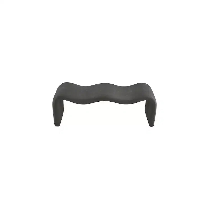 Panca rivestita in tessuto ciniglia – Beige / Nero / Crema / Grigio / Menta / Blu marino, Rettangolare, 1 posto