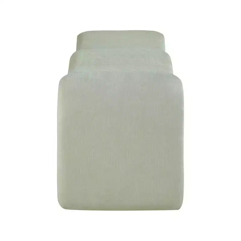 Panca rivestita in tessuto ciniglia – Beige / Nero / Crema / Grigio / Menta / Blu marino, Rettangolare, 1 posto