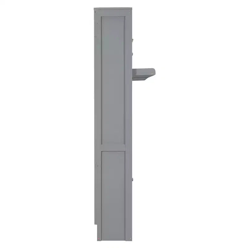 Letto a castello singolo/matrimoniale grigio/bianco con contenitore – Per 2 persone