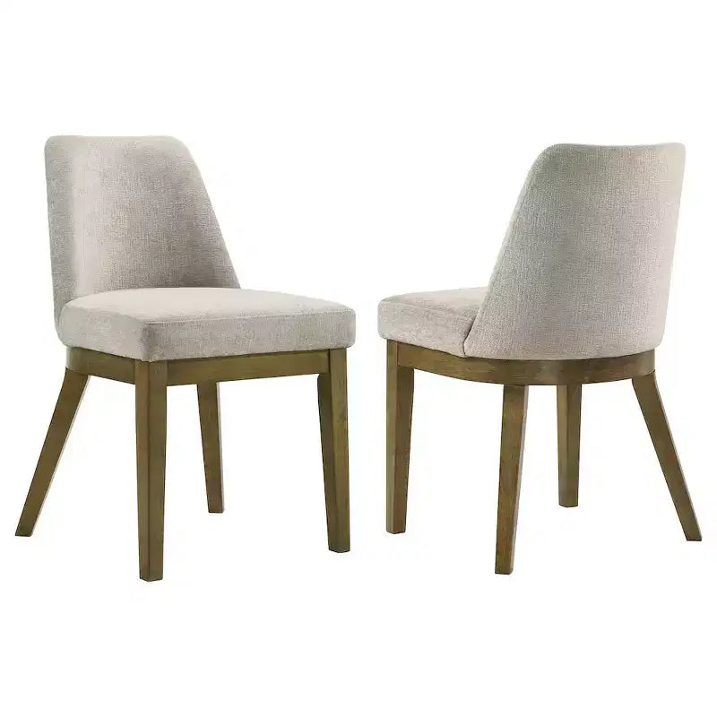 Coaster,Castlewood Upholstered Dining Side Chair Brown Oak (Set of 2)