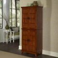 Dispensa a 4 ante e 4 ripiani Cottage Oak, montaggio per 1 persona