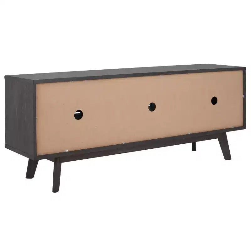 Nero / Bianco sbiancato / Nero invecchiato / Rovere / Noce – Mobile TV/multimediale a 3 cassetti e 1 ripiano, per TV fino a 65"