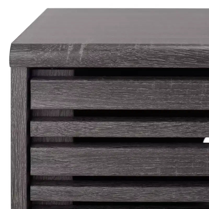 Nero / Bianco sbiancato / Nero invecchiato / Rovere / Noce – Mobile TV/multimediale a 3 cassetti e 1 ripiano, per TV fino a 65"