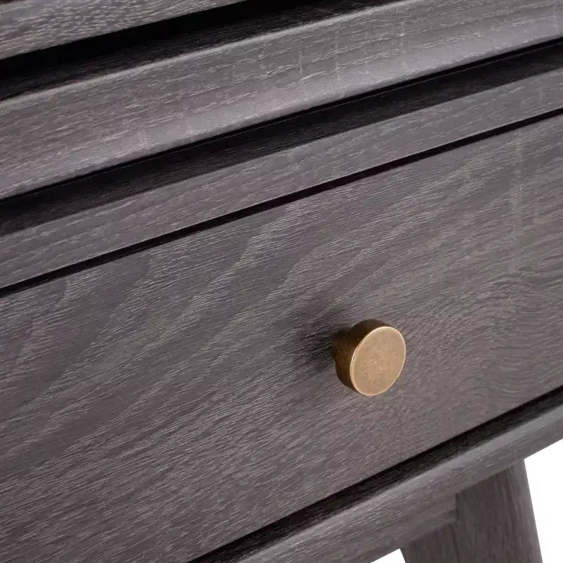 Nero / Bianco sbiancato / Nero invecchiato / Rovere / Noce – Mobile TV/multimediale a 3 cassetti e 1 ripiano, per TV fino a 65"
