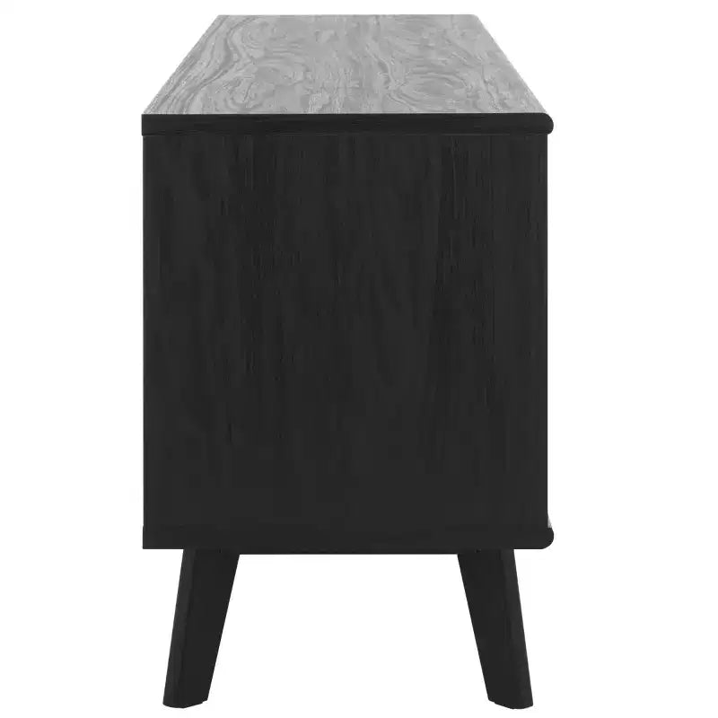 Nero / Bianco sbiancato / Nero invecchiato / Rovere / Noce – Mobile TV/multimediale a 3 cassetti e 1 ripiano, per TV fino a 65"