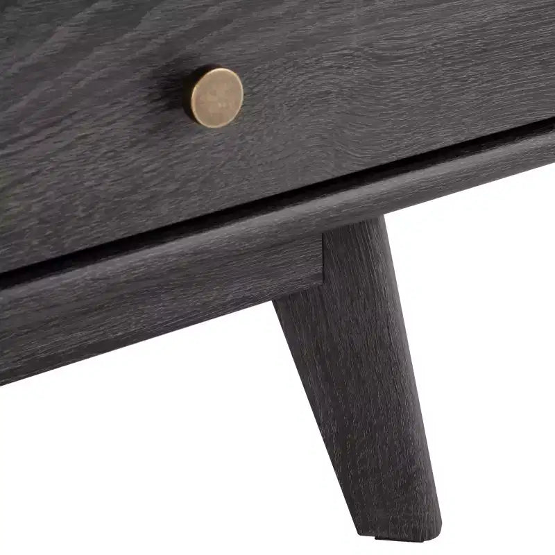 Nero / Bianco sbiancato / Nero invecchiato / Rovere / Noce – Mobile TV/multimediale a 3 cassetti e 1 ripiano, per TV fino a 65"
