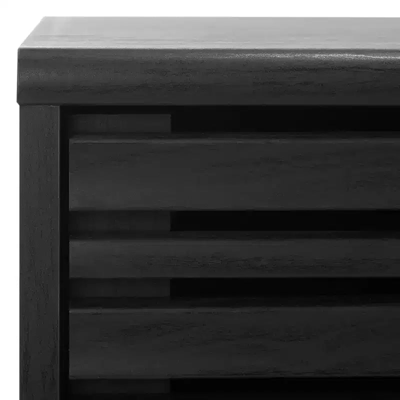 Nero / Bianco sbiancato / Nero invecchiato / Rovere / Noce – Mobile TV/multimediale a 3 cassetti e 1 ripiano, per TV fino a 65"