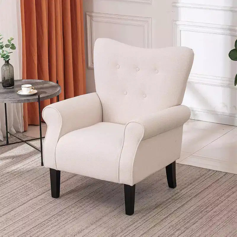 Beige / Multicolore / Arancione / Rosa / Viola / Rosso / Giallo – Poltrona con braccioli e schienale alto in velluto, posto singolo