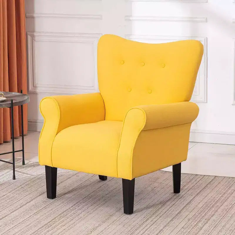 Beige / Multicolore / Arancione / Rosa / Viola / Rosso / Giallo – Poltrona con braccioli e schienale alto in velluto, posto singolo