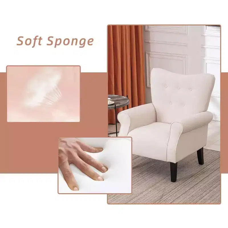 Beige / Multicolore / Arancione / Rosa / Viola / Rosso / Giallo – Poltrona con braccioli e schienale alto in velluto, posto singolo