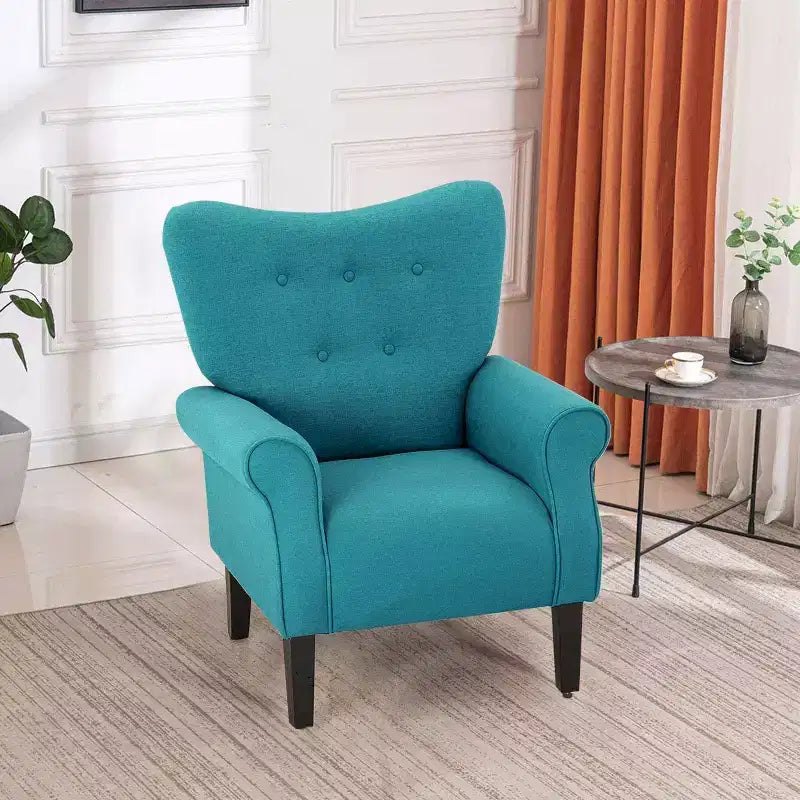 Beige / Multicolore / Arancione / Rosa / Viola / Rosso / Giallo – Poltrona con braccioli e schienale alto in velluto, posto singolo