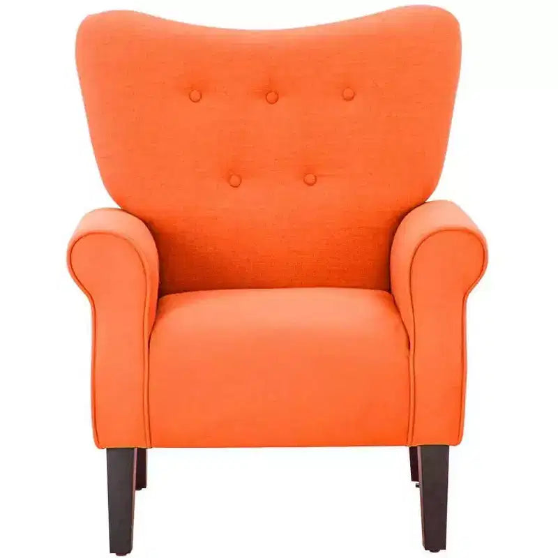 Beige / Multicolore / Arancione / Rosa / Viola / Rosso / Giallo – Poltrona con braccioli e schienale alto in velluto, posto singolo
