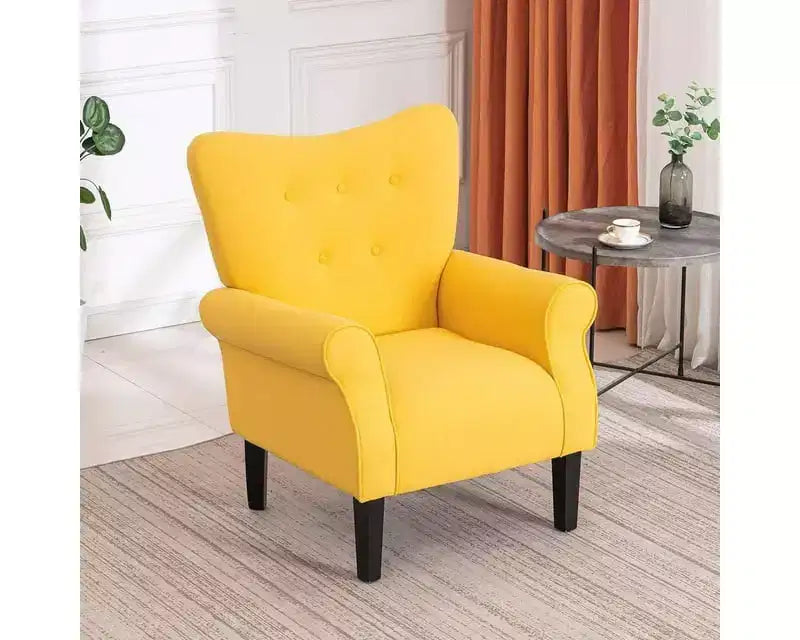 Beige / Multicolore / Arancione / Rosa / Viola / Rosso / Giallo – Poltrona con braccioli e schienale alto in velluto, posto singolo
